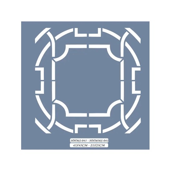 HHMS41 Home Heritage Geometrik Stencil 45x45cm