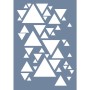 HHMMR19 Home Heritage Üçgen Desen Stencil 25x35cm