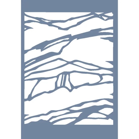 HHMMR21 Home Heritage Soyut Manzara Stencil 25x35cm