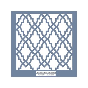 HHMMS04 Home Heritage Geometrik Desen Stencil 25x25cm