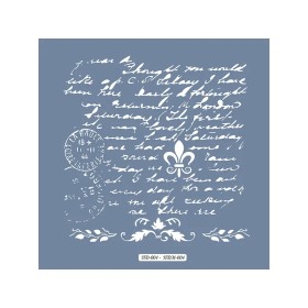 HDM04 Yazı Model Home Dekor 25x25 Stencil