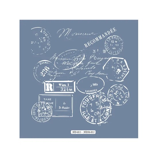 HDM11 Yazı Model Home Dekor 25x25 Stencil