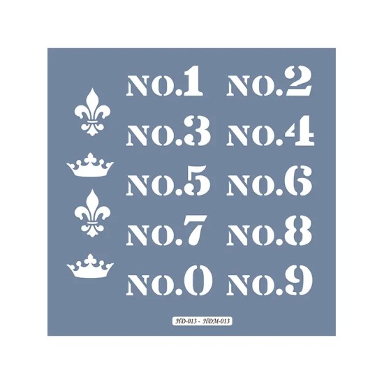 HDM13 Numara Model Home Dekor 25x25 Stencil