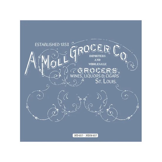 HDM35 Yazı Model Home Dekor 25x25 Stencil