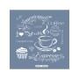 HDM47 Kafe Model Home Dekor 25x25 Stencil