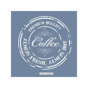 HDM49 Kafe Model Home Dekor 25x25 Stencil