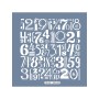 HDM58 Rakam Model Home Dekor 25x25 Stencil