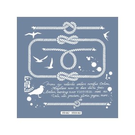 HDM62 Halat Model Home Dekor 25x25 Stencil