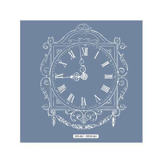 HDM63 Saat Model Home Dekor 25x25 Stencil