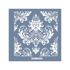 HDM65 Fayans Model Home Dekor 25x25 Stencil