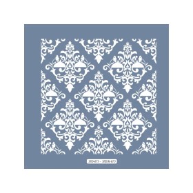 HDM73 Fayans Model Home Dekor 25x25 Stencil