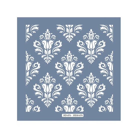 HDM76 Fayans Model Home Dekor 25x25 Stencil
