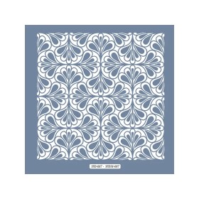HDM87 Geometrik Model Home Dekor 25x25 Stencil
