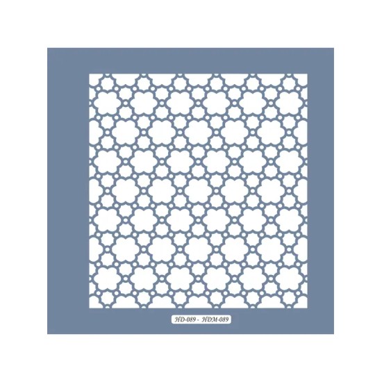 HDM89 Geometrik Model Home Dekor 25x25 Stencil