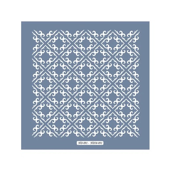 HDM91 Geometrik Model Home Dekor 25x25 Stencil