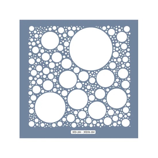 HDM104 Geometrik Model Home Dekor 25x25 Stencil