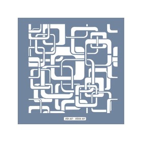 HDM105 Geometrik Model Home Dekor 25x25 Stencil