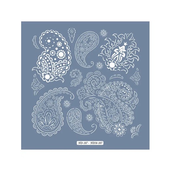 HDM107 Yaprak Model Home Dekor 25x25 Stencil