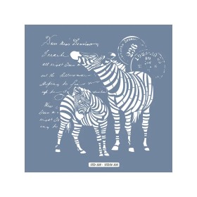 HDM108 Zebra Model Home Dekor 25x25 Stencil