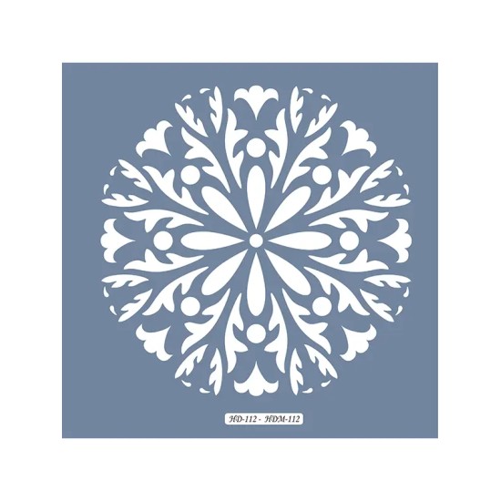 HDM112 Mandala Model Home Dekor 25x25 Stencil