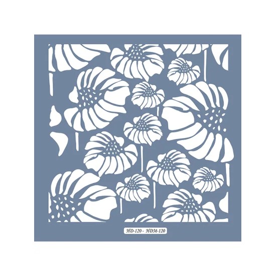 HDM120 Yaprak Model Home Dekor 25x25 Stencil