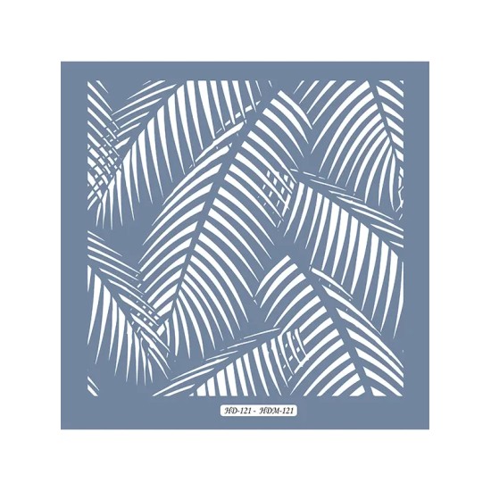 HDM121 Yaprak Model Home Dekor 25x25 Stencil