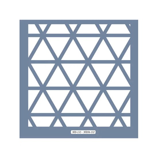 HDM132 Geometrik Model Home Dekor 25x25 Stencil
