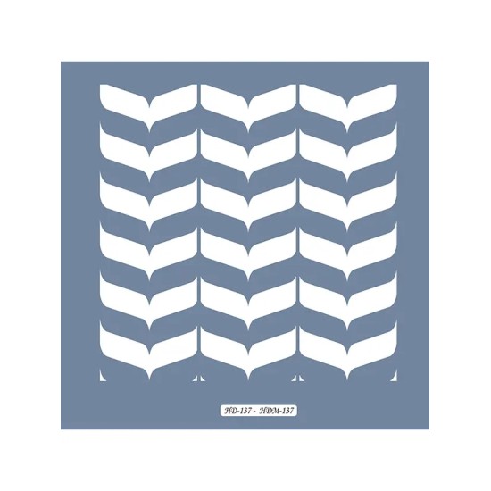 HDM137 Doku Model Home Dekor 25x25 Stencil