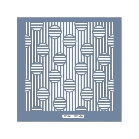 HDM141 Dama Model Home Dekor 25x25 Stencil