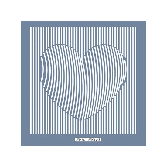 HDM143 Geometrik Model Home Dekor 25x25 Stencil