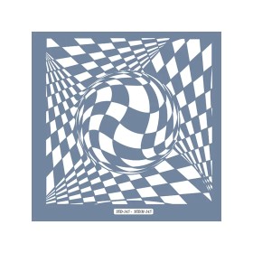 HDM145 Geometrik Model Home Dekor 25x25 Stencil