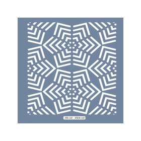 HDM148 Geometrik Model Home Dekor 25x25 Stencil