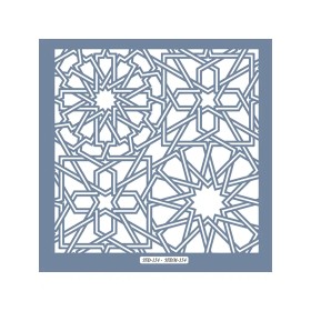 HDM154 Geometrik Model Home Dekor 25x25 Stencil