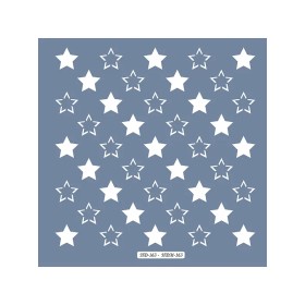 HDM163 Yıldız Model Home Dekor 25x25 Stencil