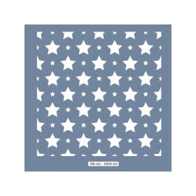 HDM164 Yıldız Model Home Dekor 25x25 Stencil