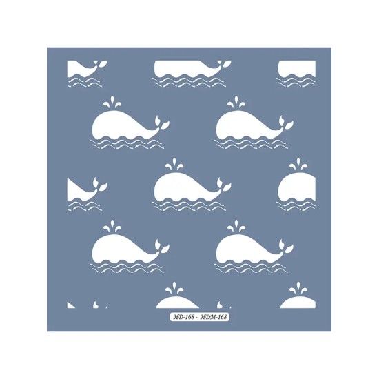 HDM168 Balina Model Home Dekor 25x25 Stencil