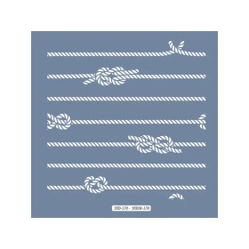 HDM170 Halat Model Home Dekor 25x25 Stencil