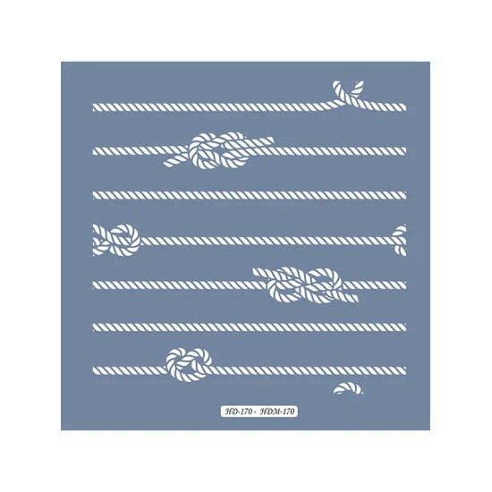 HDM170 Halat Model Home Dekor 25x25 Stencil
