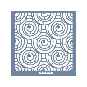 HDM172 Geometrik Model Home Dekor 25x25 Stencil