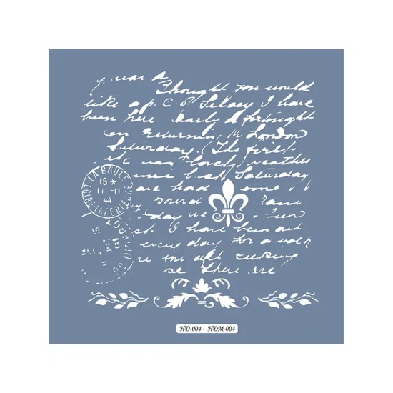 HD04 Yazı Model Home Dekor 45x45 Stencil