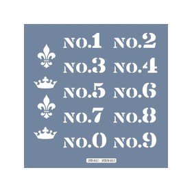 HD13 Numara Model Home Dekor 45x45 Stencil