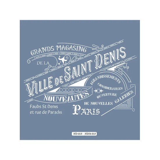 HD18 Yazı Model Home Dekor 45x45 Stencil