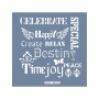 HD54 Yazı Model Home Dekor 45x45 Stencil