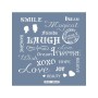 HD55 Yazı Model Home Dekor 45x45 Stencil