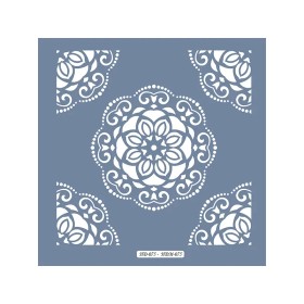 HD75 Göbek Model Home Dekor 45x45 Stencil