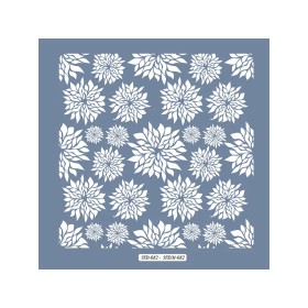 HD82 Çiçek Model Home Dekor 45x45 Stencil