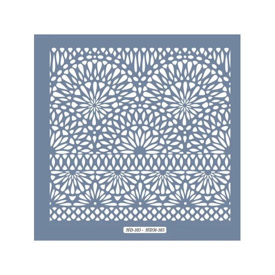 HD103 Dantel Model Home Dekor 45x45 Stencil