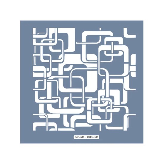HD105 Geometrik Model Home Dekor 45x45 Stencil