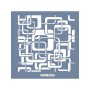 HD105 Geometrik Model Home Dekor 45x45 Stencil