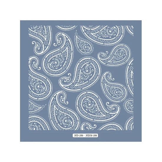 HD106 Yaprak Model Home Dekor 45x45 Stencil
